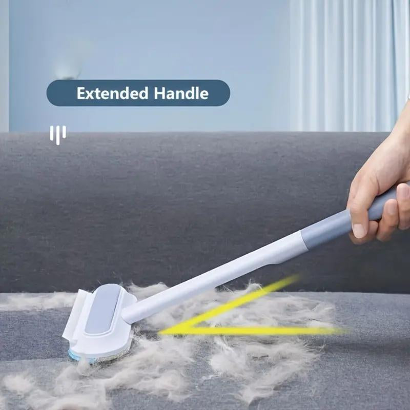Reusable Pet Hair Remover Brush Multi,Functional Lint Cleaner for Cat&Dog Hair, Extra-Long Handle, Washable Grooming Tool Forfurniture, Clothes, Bedding,Carpets &Window Screens,Sofa.