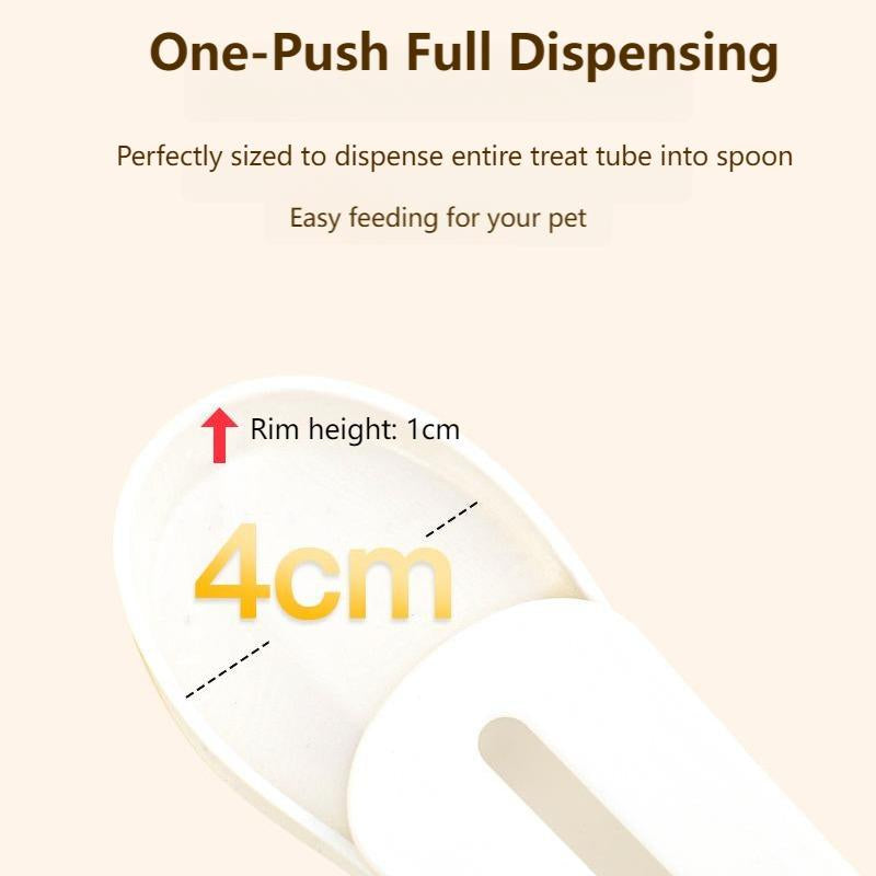 2PCS Cat Paw Treat Spoon Squeeze Feeder for Cats Lickable Wet Food Dispenser Soft Paws Design Gray White Cat Feeding Tool Easy to Clean Creamy Snack Spoon