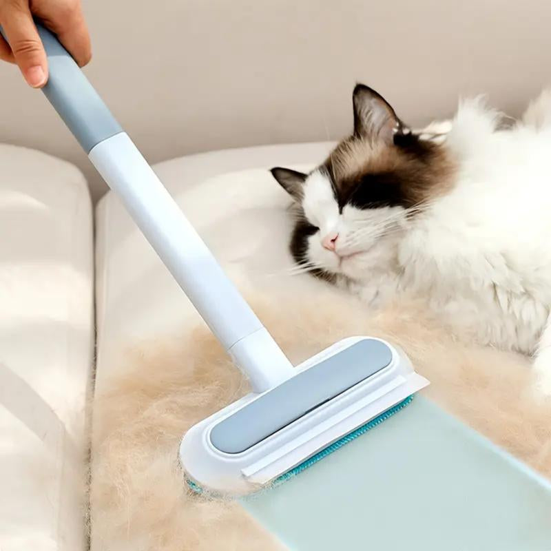 Reusable Pet Hair Remover Brush Multi,Functional Lint Cleaner for Cat&Dog Hair, Extra-Long Handle, Washable Grooming Tool Forfurniture, Clothes, Bedding,Carpets &Window Screens,Sofa.