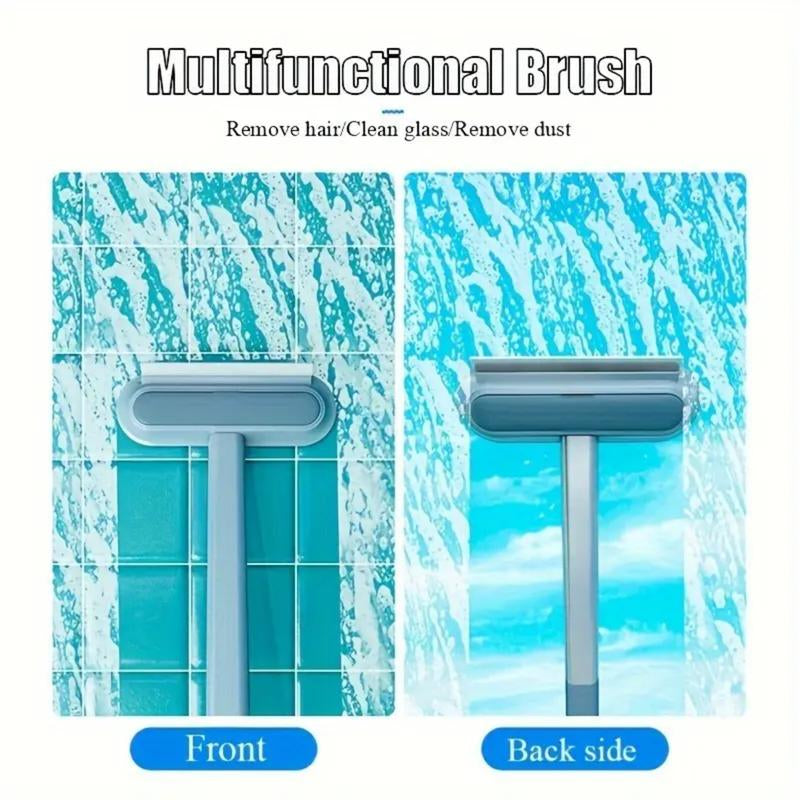 Reusable Pet Hair Remover Brush Multi,Functional Lint Cleaner for Cat&Dog Hair, Extra-Long Handle, Washable Grooming Tool Forfurniture, Clothes, Bedding,Carpets &Window Screens,Sofa.