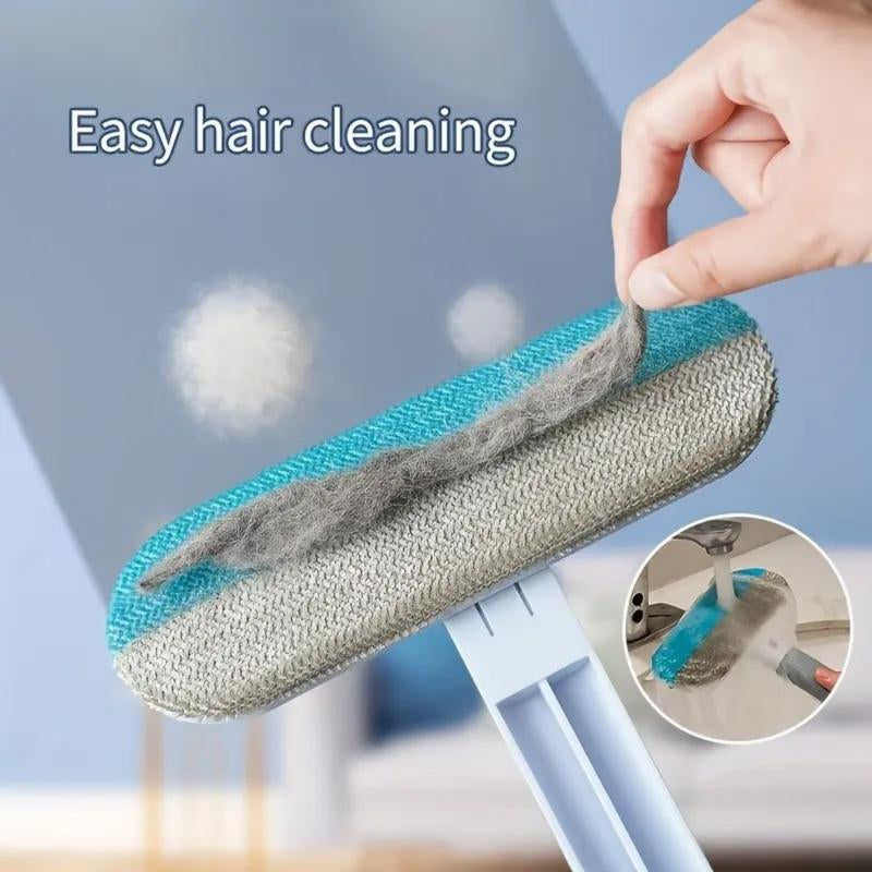 Reusable Pet Hair Remover Brush Multi,Functional Lint Cleaner for Cat&Dog Hair, Extra-Long Handle, Washable Grooming Tool Forfurniture, Clothes, Bedding,Carpets &Window Screens,Sofa.